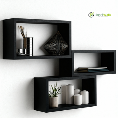 Set of 3, Wall Cubes Shelf, LOG-7282