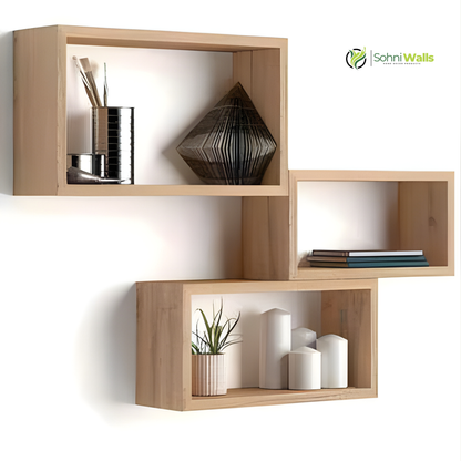 Set of 3, Wall Cubes Shelf, LOG-7282