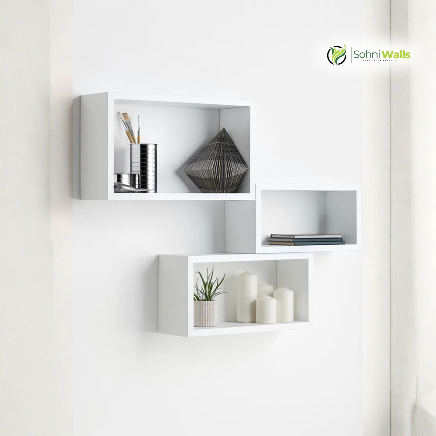 Set of 3, Wall Cubes Shelf, P-7282