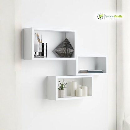Set of 3, Wall Cubes Shelf, LOG-7282