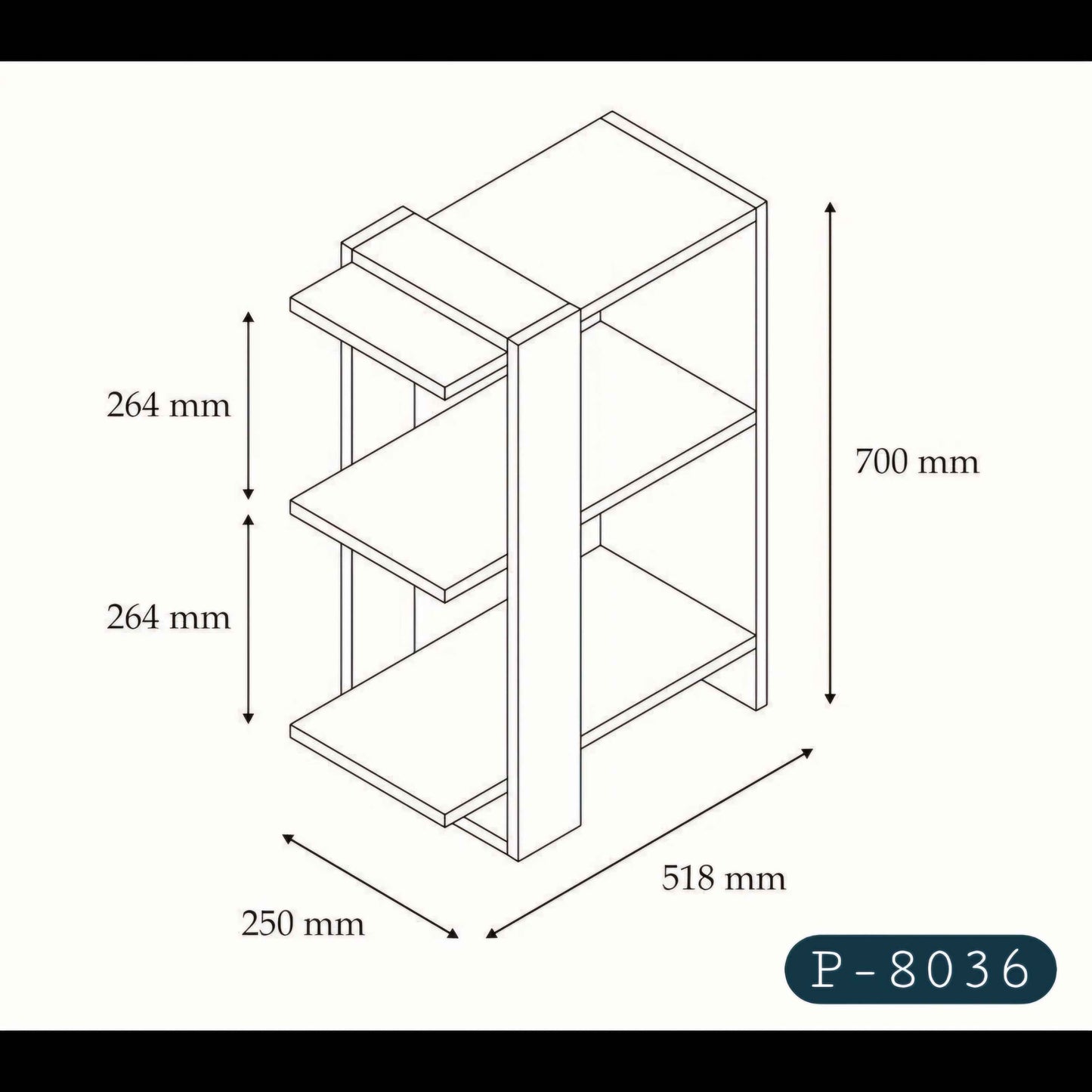 Modren Decor Rack - P-8036