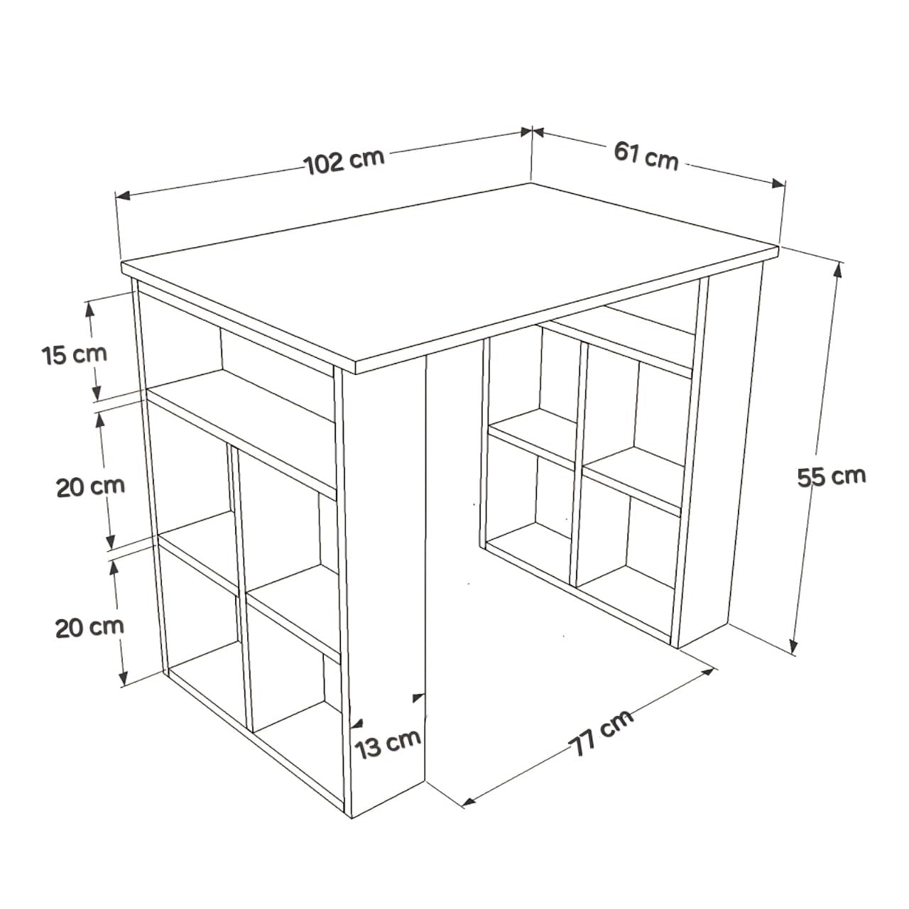 Euro Study Table LOG-8042