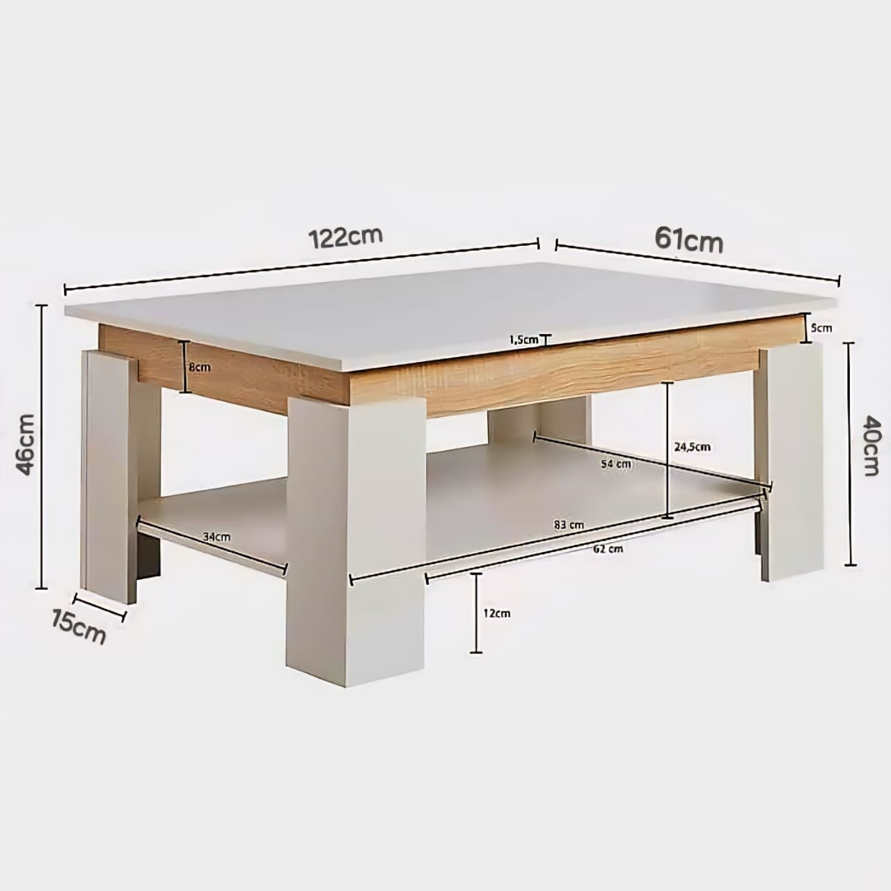 Viwods Center Table LOG-8076