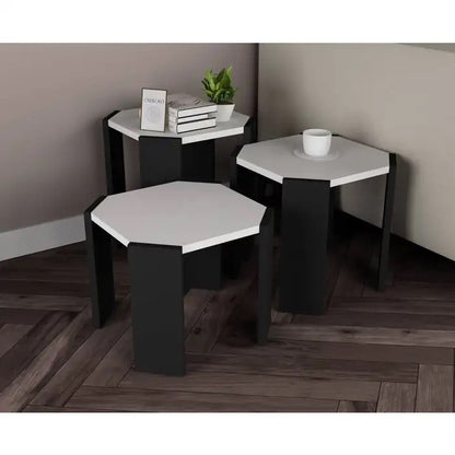 Set of 3 Coffee Tables LOG-8090