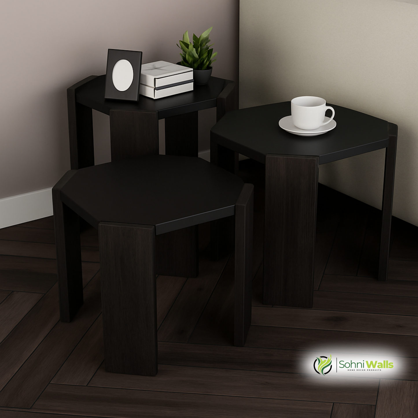 Set of 3, Coffee Tables - P-8090
