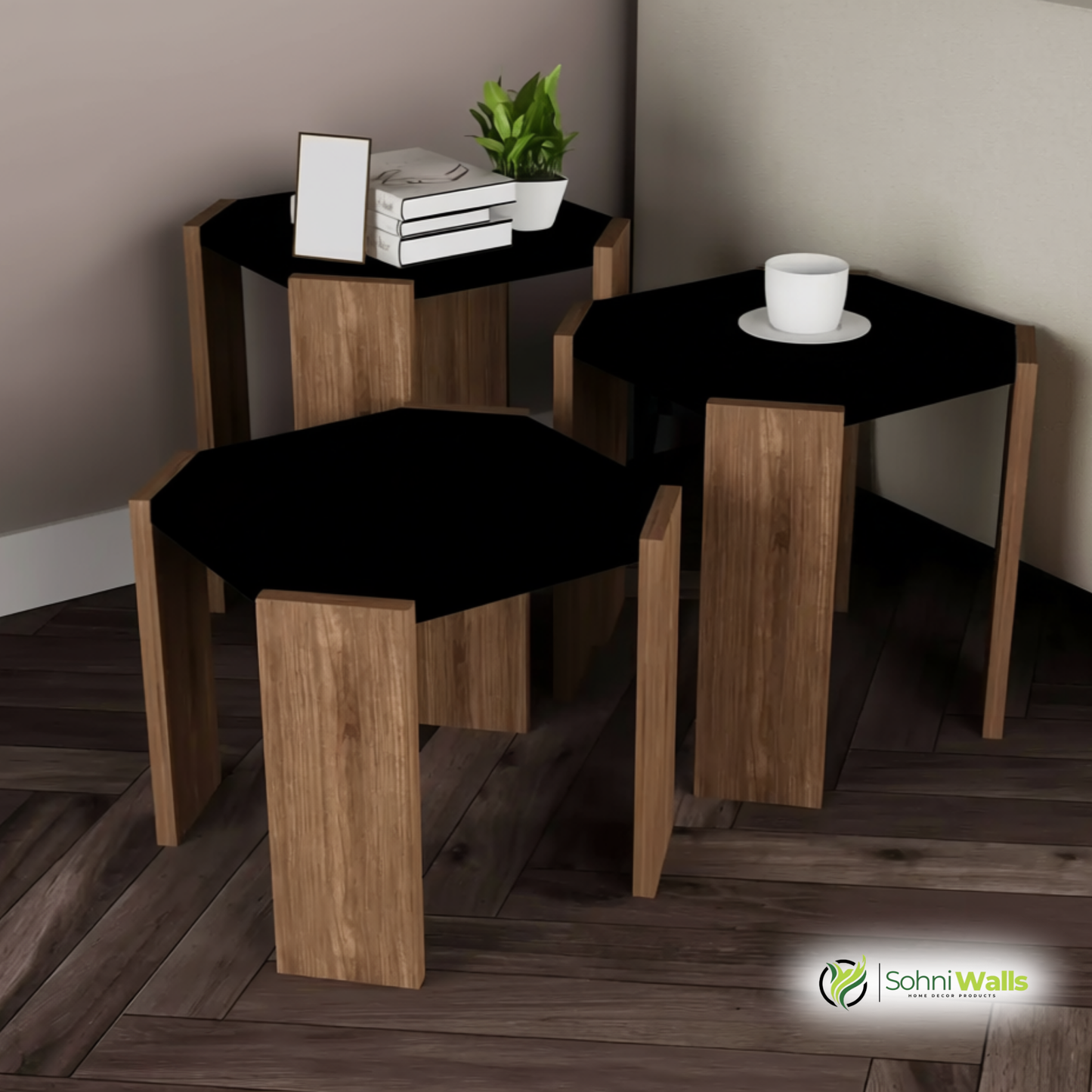 Set of 3, Coffee Tables - P-8090