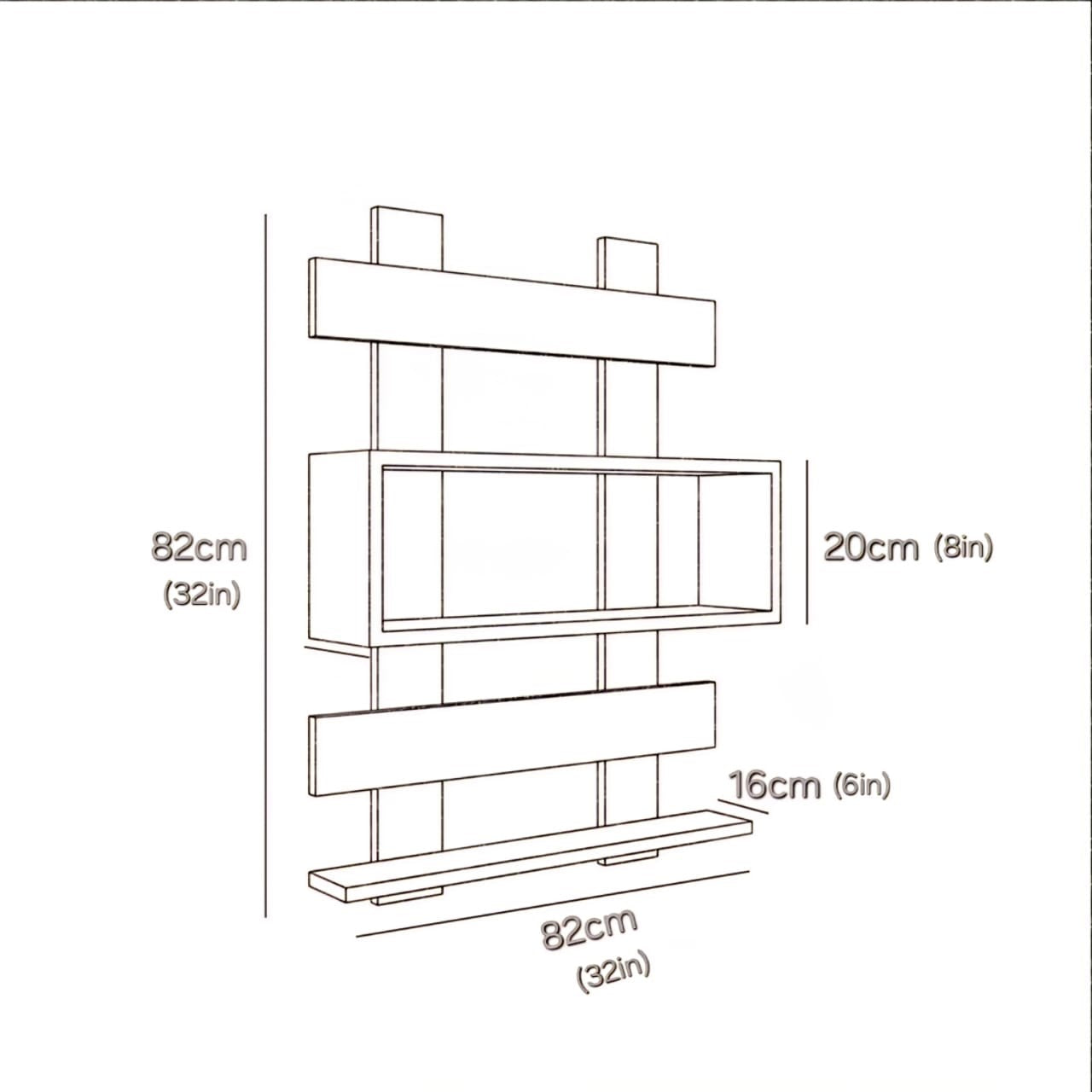 Prime Large Wall Shelf LOG-7137