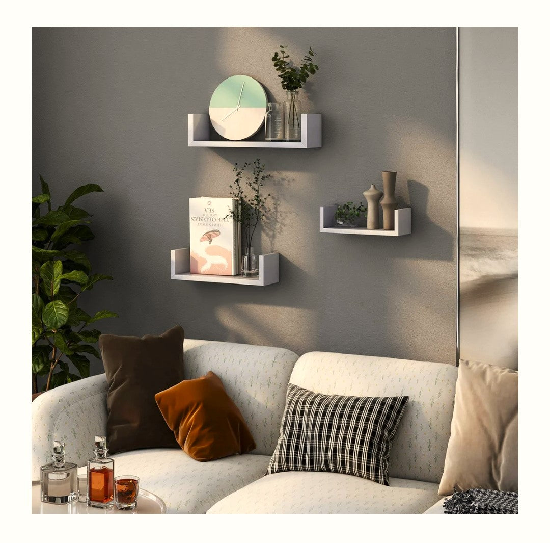 U-Shape Shelfs, Set of 3 - LOG-7030