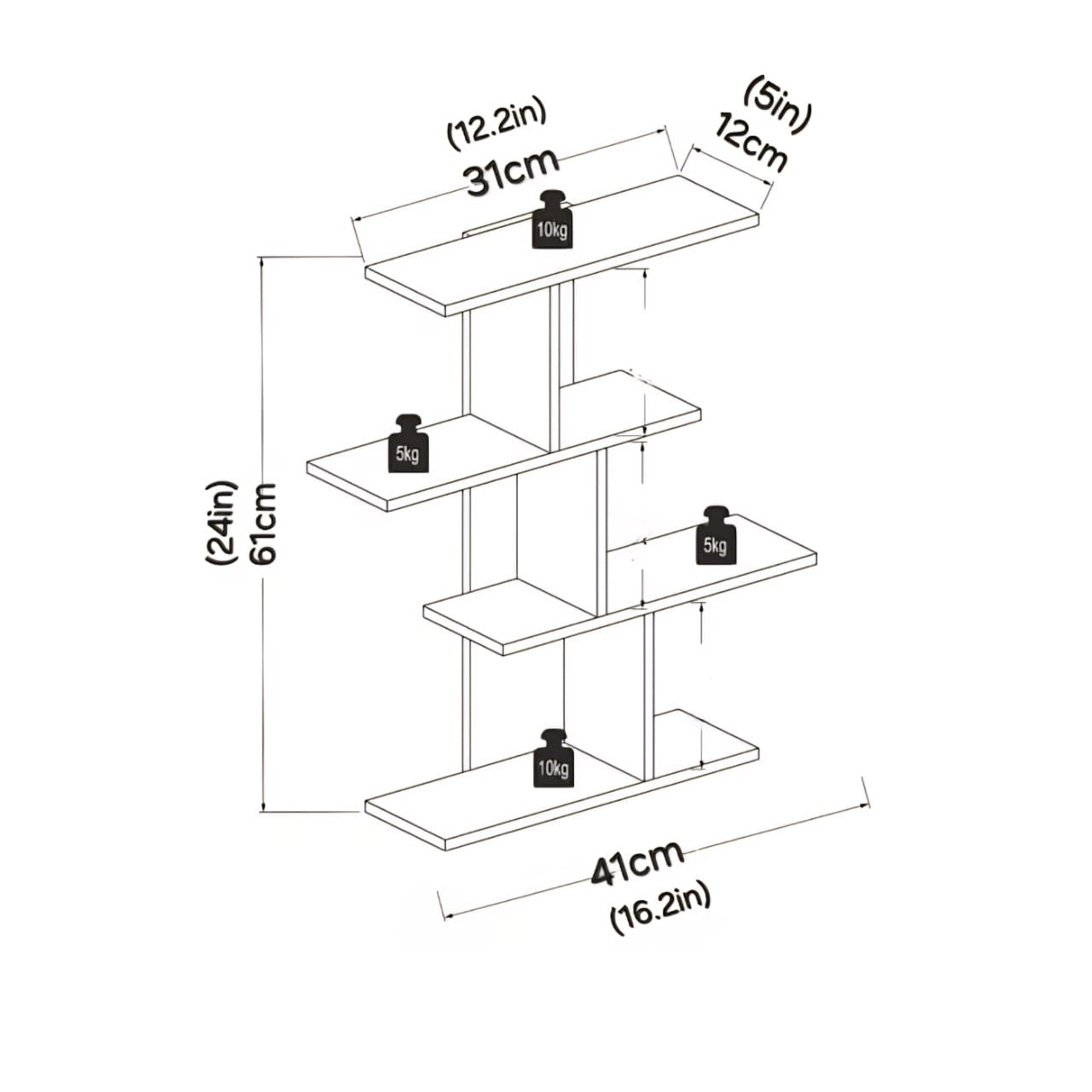 CorduRoy Wall Shelf, LOG-7092