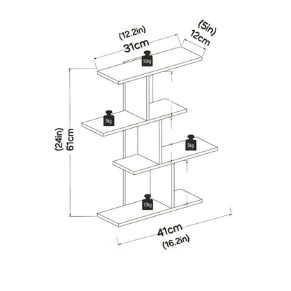CorduRoy Wall Shelf, LOG-7092