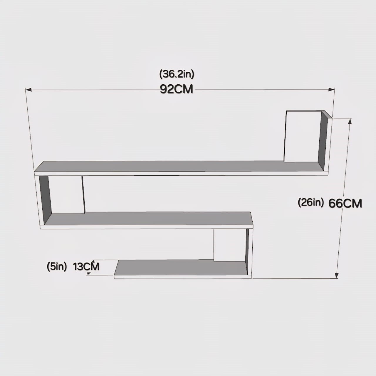 Classic Asymmetric Shelf, LOG-7261