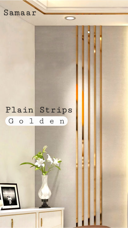 SS Gold Strips – High Shine, Resistant Stainless Steel Finish