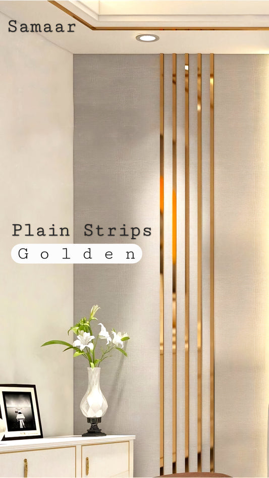 SS Gold Strips – High Shine, Resistant Stainless Steel Finish