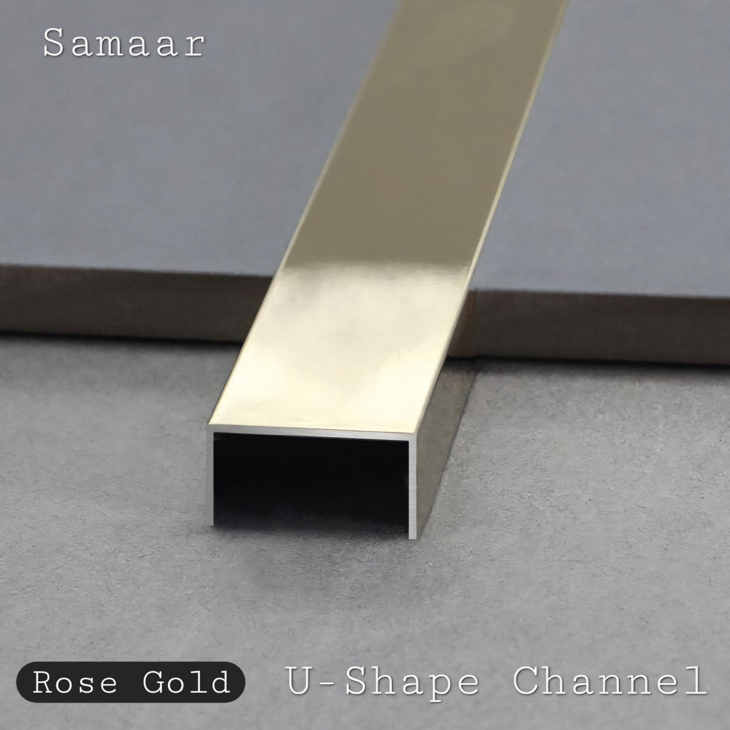 SS Gold Strips – U-Shape Channel