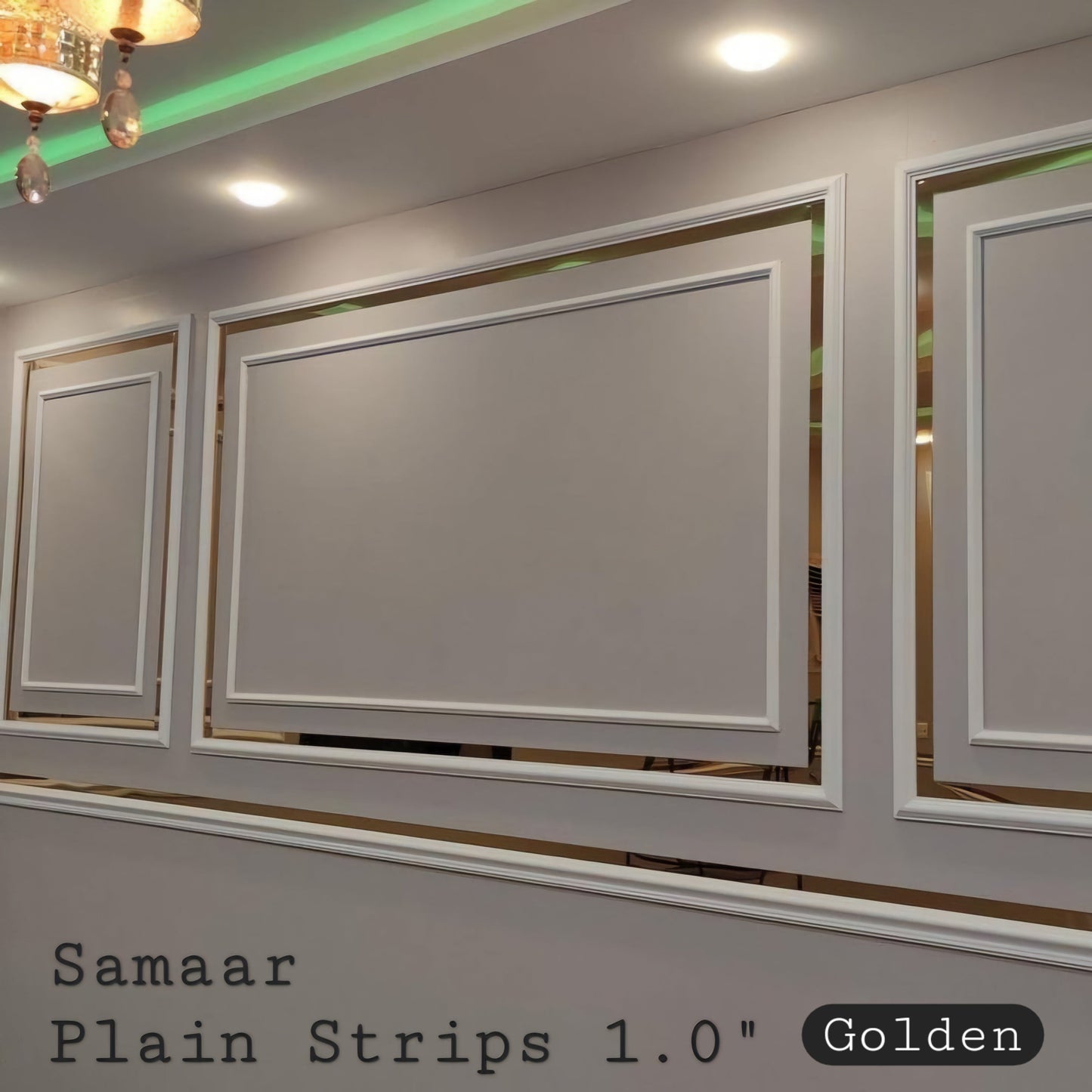 SS Gold Strips – High Shine, Resistant Stainless Steel Finish