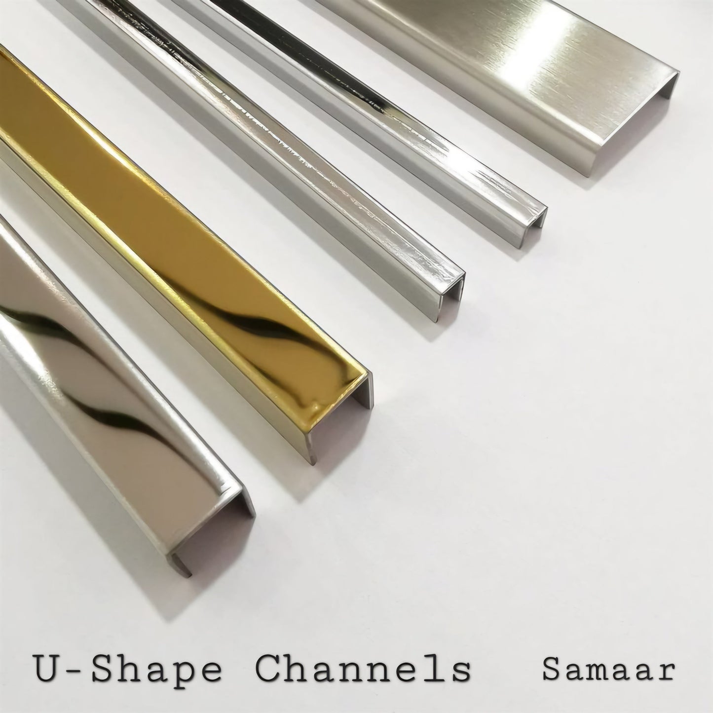 SS Gold Strips – U-Shape Channel