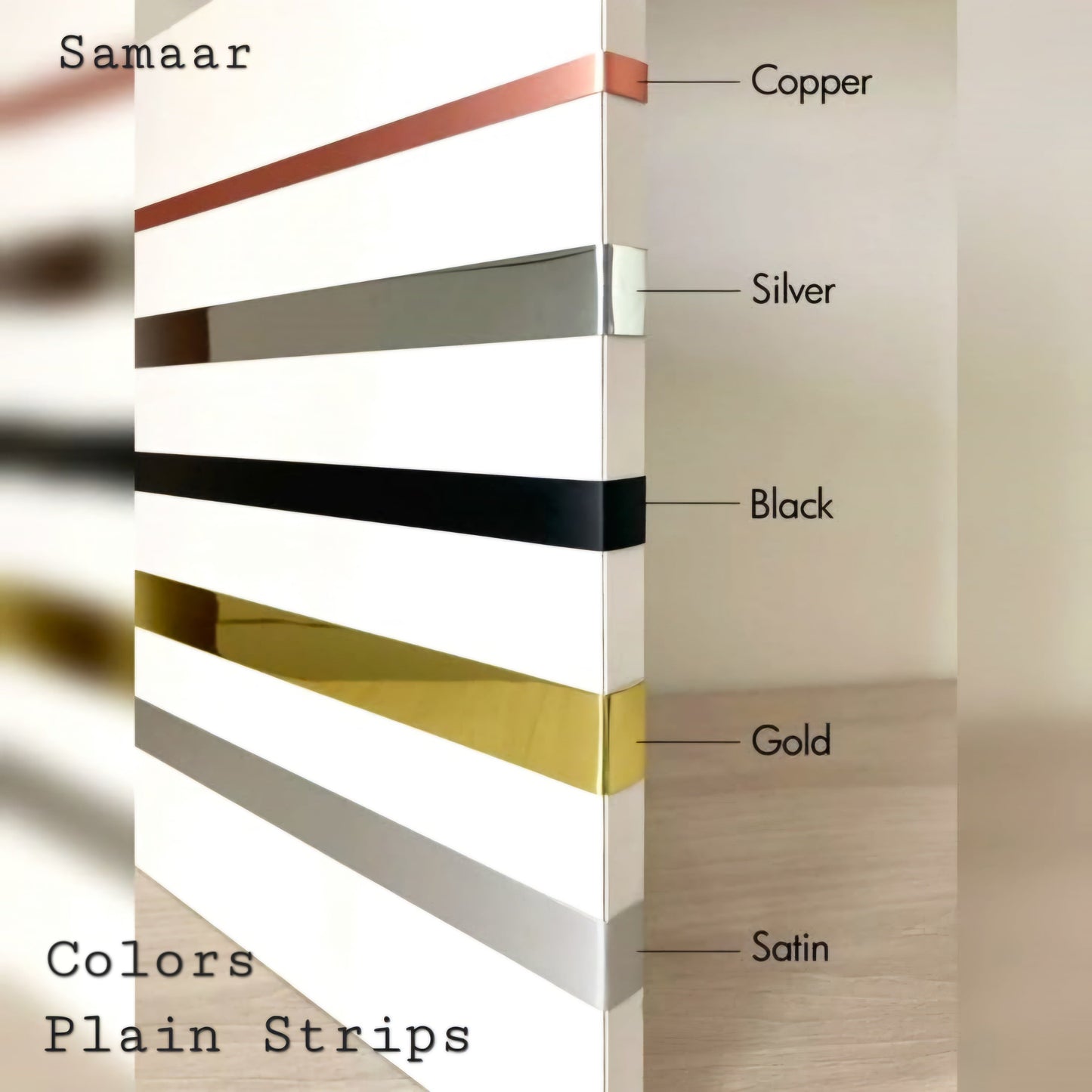 SS Gold Strips – High Shine, Resistant Stainless Steel Finish