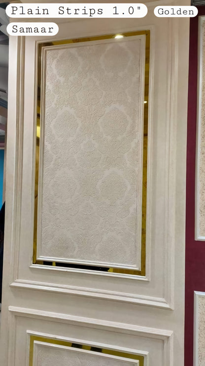 SS Gold Strips – High Shine, Resistant Stainless Steel Finish