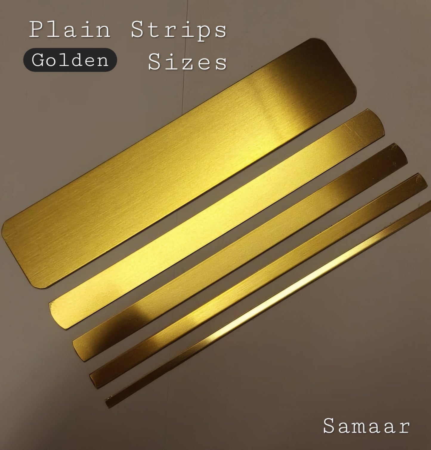 SS Gold Strips – High Shine, Resistant Stainless Steel Finish