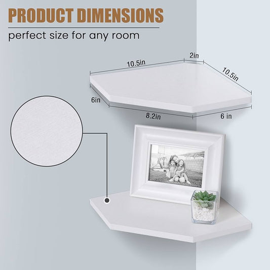 Set of 2, Corner shelf - LOG-7285