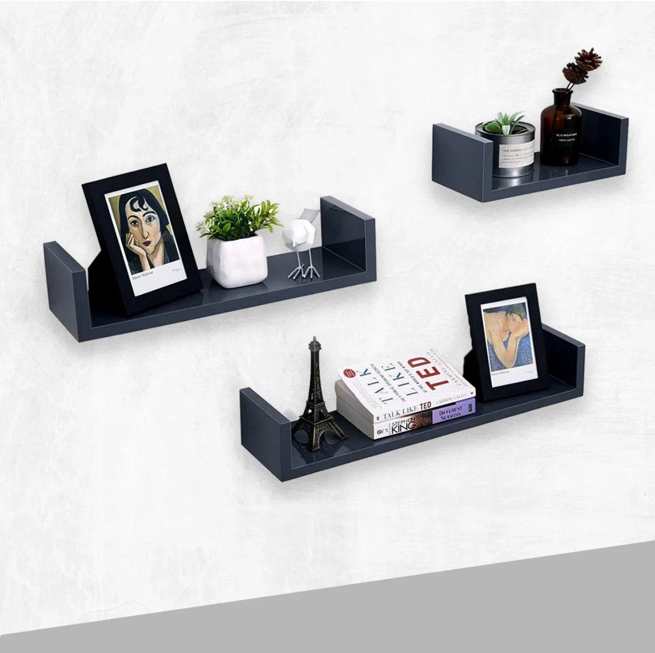 U-Shape Shelfs, Set of 3 - LOG-7030