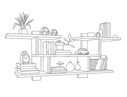 European Style Wall Shelf, P-7095