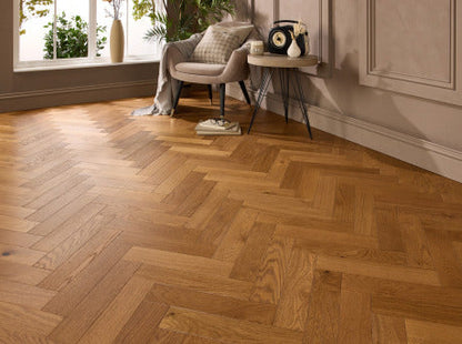 3-D Parquet Wood Floor