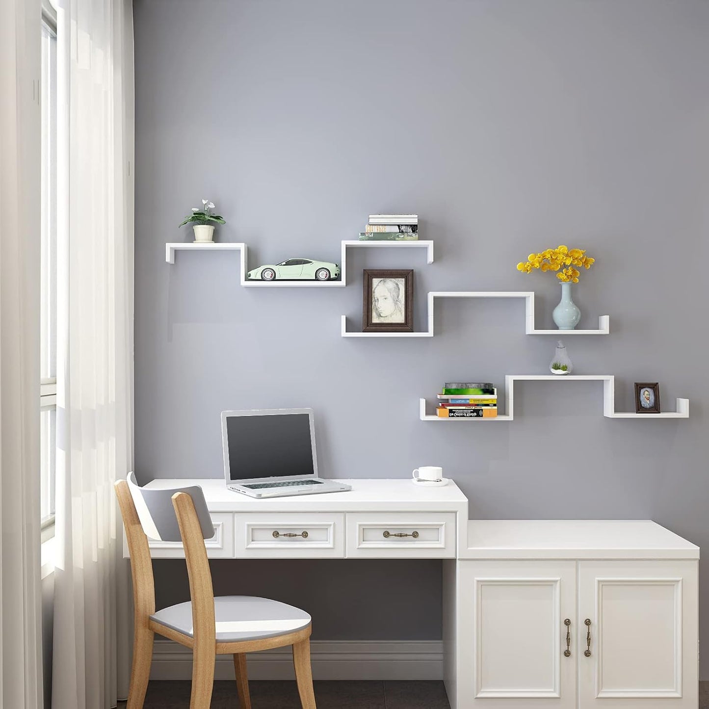 U-Shape Shelfs, Set of 3 - LOG-7030